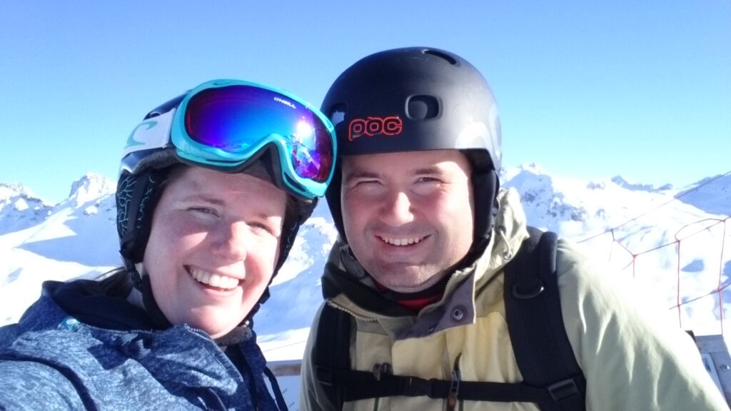 Wessel en Yvonne van Ackooy bij de andere passie: wintersport