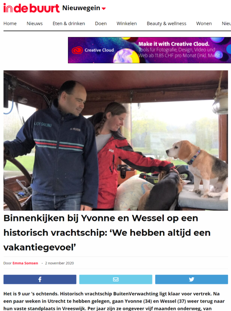 Wessel en Yvonne met de Buiten Verwachting in Indebuurt Nieuwegein